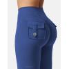 imageYEOREO CoreFlex Flare Leggings with Pockets for Women Scrunch Workout Leggings Butt Lifting Gym Yoga PantsDeep Blue