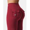 imageYEOREO CoreFlex Flare Leggings with Pockets for Women Scrunch Workout Leggings Butt Lifting Gym Yoga PantsDeep Burgundy