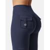imageYEOREO CoreFlex Flare Leggings with Pockets for Women Scrunch Workout Leggings Butt Lifting Gym Yoga PantsDeep Navy