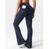 imageYEOREO CoreFlex Flare Leggings with Pockets for Women Scrunch Workout Leggings Butt Lifting Gym Yoga PantsDeep Navy
