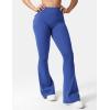imageYEOREO CoreFlex Flare Leggings with Pockets for Women Scrunch Workout Leggings Butt Lifting Gym Yoga PantsSapphire