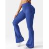 imageYEOREO CoreFlex Flare Leggings with Pockets for Women Scrunch Workout Leggings Butt Lifting Gym Yoga PantsSapphire