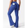 imageYEOREO CoreFlex Flare Leggings with Pockets for Women Scrunch Workout Leggings Butt Lifting Gym Yoga PantsSapphire