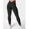 imageYEOREO Gym Leggings for Women V Back Workout Leggings Scrunch Butt Lifting Leggings for Women High Waist Yoga Pants DazeBlack