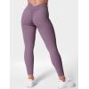 imageYEOREO Gym Leggings for Women V Back Workout Leggings Scrunch Butt Lifting Leggings for Women High Waist Yoga Pants DazeDeep Purple