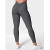 imageYEOREO Gym Leggings for Women V Back Workout Leggings Scrunch Butt Lifting Leggings for Women High Waist Yoga Pants DazeGrey