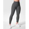 imageYEOREO Gym Leggings for Women V Back Workout Leggings Scrunch Butt Lifting Leggings for Women High Waist Yoga Pants DazeGrey
