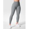imageYEOREO Gym Leggings for Women V Back Workout Leggings Scrunch Butt Lifting Leggings for Women High Waist Yoga Pants DazeLight Gray