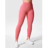 imageYEOREO Gym Leggings for Women V Back Workout Leggings Scrunch Butt Lifting Leggings for Women High Waist Yoga Pants DazeLight Pink