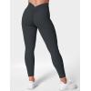 imageYEOREO Gym Leggings for Women V Back Workout Leggings Scrunch Butt Lifting Leggings for Women High Waist Yoga Pants DazeNavy Blue
