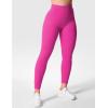 imageYEOREO Gym Leggings for Women V Back Workout Leggings Scrunch Butt Lifting Leggings for Women High Waist Yoga Pants DazePink