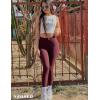 imageYEOREO Gym Leggings for Women V Back Workout Leggings Scrunch Butt Lifting Leggings for Women High Waist Yoga Pants DazeWine Red