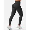 imageYEOREO SoftHue Hidden Scrunch Butt Workout Leggings for Women Seamless Mid Low Waist 25quot Impact Yoga Pants Tummy ControlBlack