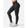 imageYEOREO SoftHue Hidden Scrunch Butt Workout Leggings for Women Seamless Mid Low Waist 25quot Impact Yoga Pants Tummy ControlBlack