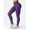 imageYEOREO SoftHue Hidden Scrunch Butt Workout Leggings for Women Seamless Mid Low Waist 25quot Impact Yoga Pants Tummy ControlDeep Purple