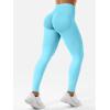 imageYEOREO SoftHue Hidden Scrunch Butt Workout Leggings for Women Seamless Mid Low Waist 25quot Impact Yoga Pants Tummy ControlLight Blue