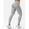imageYEOREO SoftHue Hidden Scrunch Butt Workout Leggings for Women Seamless Mid Low Waist 25quot Impact Yoga Pants Tummy ControlLight Grey