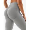 imageYEOREO SoftHue Hidden Scrunch Butt Workout Leggings for Women Seamless Mid Low Waist 25quot Impact Yoga Pants Tummy ControlLight Grey