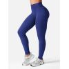 imageYEOREO SoftHue Hidden Scrunch Butt Workout Leggings for Women Seamless Mid Low Waist 25quot Impact Yoga Pants Tummy ControlMidnight Blue