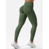 imageYEOREO SoftHue Hidden Scrunch Butt Workout Leggings for Women Seamless Mid Low Waist 25quot Impact Yoga Pants Tummy ControlOlive Green