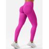 imageYEOREO SoftHue Hidden Scrunch Butt Workout Leggings for Women Seamless Mid Low Waist 25quot Impact Yoga Pants Tummy ControlRose Red