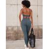 imageYEOREO SoftHue Hidden Scrunch Butt Workout Leggings for Women Seamless Mid Low Waist 25quot Impact Yoga Pants Tummy ControlStormy Grey