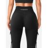 imageYEOREO Workout Flare Leggings with Pockets for Women Byenda Scrunch Butt Lifting Leggings Women No Front Seam Yoga PantsBlack