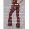 imageYEOREO Workout Flare Leggings with Pockets for Women Byenda Scrunch Butt Lifting Leggings Women No Front Seam Yoga PantsBurgundy