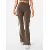 imageYEOREO Workout Flare Leggings with Pockets for Women Byenda Scrunch Butt Lifting Leggings Women No Front Seam Yoga PantsCoffee
