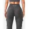 imageYEOREO Workout Flare Leggings with Pockets for Women Byenda Scrunch Butt Lifting Leggings Women No Front Seam Yoga PantsDark Grey