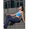 imageYEOREO Workout Flare Leggings with Pockets for Women Byenda Scrunch Butt Lifting Leggings Women No Front Seam Yoga PantsNavy Blue
