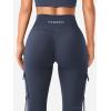 imageYEOREO Workout Flare Leggings with Pockets for Women Byenda Scrunch Butt Lifting Leggings Women No Front Seam Yoga PantsNavy Blue