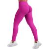 imageYEOREO SoftHue Hidden Scrunch Butt Workout Leggings for Women Seamless Mid Low Waist 25quot Impact Yoga Pants Tummy ControlRose Red