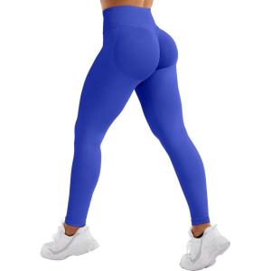imageYEOREO SoftHue Hidden Scrunch Butt Workout Leggings for Women Seamless Mid Low Waist 25quot Impact Yoga Pants Tummy ControlDeep Sea