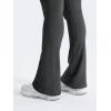 imageYEOREO Mini Flare Leggings Womens Workout Butt Lifting Legging Hidden Scrunch Seamless Impact Lilliean Yoga PantsAsphalt Ash