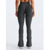 imageYEOREO Mini Flare Leggings Womens Workout Butt Lifting Legging Hidden Scrunch Seamless Impact Lilliean Yoga PantsAsphalt Ash