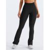 imageYEOREO Mini Flare Leggings Womens Workout Butt Lifting Legging Hidden Scrunch Seamless Impact Lilliean Yoga PantsBlack
