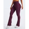 imageYEOREO Mini Flare Leggings Womens Workout Butt Lifting Legging Hidden Scrunch Seamless Impact Lilliean Yoga PantsBlack Cherry
