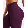 imageYEOREO Mini Flare Leggings Womens Workout Butt Lifting Legging Hidden Scrunch Seamless Impact Lilliean Yoga PantsBlack Cherry