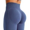 imageYEOREO Mini Flare Leggings Womens Workout Butt Lifting Legging Hidden Scrunch Seamless Impact Lilliean Yoga PantsBlue Gray