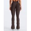 imageYEOREO Mini Flare Leggings Womens Workout Butt Lifting Legging Hidden Scrunch Seamless Impact Lilliean Yoga PantsChocolate Brown