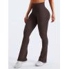 imageYEOREO Mini Flare Leggings Womens Workout Butt Lifting Legging Hidden Scrunch Seamless Impact Lilliean Yoga PantsChocolate Brown