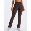 imageYEOREO Mini Flare Leggings Womens Workout Butt Lifting Legging Hidden Scrunch Seamless Impact Lilliean Yoga PantsChocolate Brown
