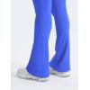 imageYEOREO Mini Flare Leggings Womens Workout Butt Lifting Legging Hidden Scrunch Seamless Impact Lilliean Yoga PantsElectric Blue