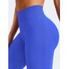imageYEOREO Mini Flare Leggings Womens Workout Butt Lifting Legging Hidden Scrunch Seamless Impact Lilliean Yoga PantsElectric Blue