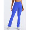 imageYEOREO Mini Flare Leggings Womens Workout Butt Lifting Legging Hidden Scrunch Seamless Impact Lilliean Yoga PantsElectric Blue