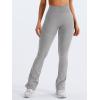 imageYEOREO Mini Flare Leggings Womens Workout Butt Lifting Legging Hidden Scrunch Seamless Impact Lilliean Yoga PantsLight Gray