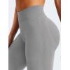 imageYEOREO Mini Flare Leggings Womens Workout Butt Lifting Legging Hidden Scrunch Seamless Impact Lilliean Yoga PantsLight Gray