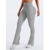 imageYEOREO Mini Flare Leggings Womens Workout Butt Lifting Legging Hidden Scrunch Seamless Impact Lilliean Yoga PantsLight Gray