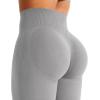 imageYEOREO Mini Flare Leggings Womens Workout Butt Lifting Legging Hidden Scrunch Seamless Impact Lilliean Yoga PantsLight Gray